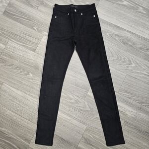 Banana Republic (NWOT) Polyester Black High Rise Skinny Jeans